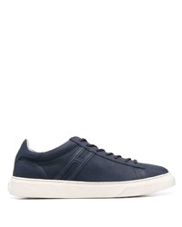 Baskets basses en cuir bleu marine Hogan