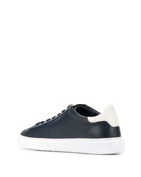 Baskets basses en cuir bleu marine Hogan