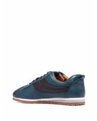 Baskets basses en cuir bleu marine Bally