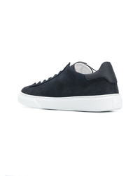 Baskets basses en cuir bleu marine Hogan