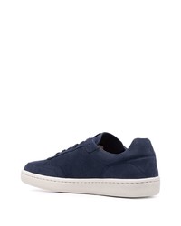 Baskets basses en cuir bleu marine BOSS HUGO BOSS