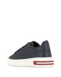 Baskets basses en cuir bleu marine Bally