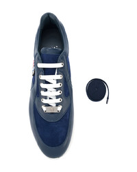 Baskets basses en cuir bleu marine Billionaire