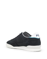 Baskets basses en cuir bleu marine PS Paul Smith