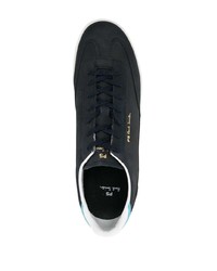 Baskets basses en cuir bleu marine PS Paul Smith