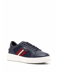 Baskets basses en cuir bleu marine Bally