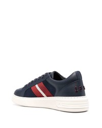 Baskets basses en cuir bleu marine Bally