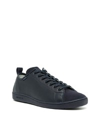 Baskets basses en cuir bleu marine PS Paul Smith