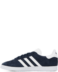 Baskets basses en cuir bleu marine adidas Originals