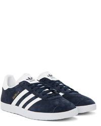 Baskets basses en cuir bleu marine adidas Originals