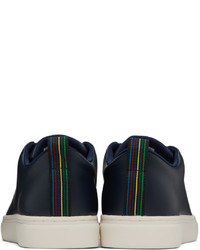 Baskets basses en cuir bleu marine Ps By Paul Smith