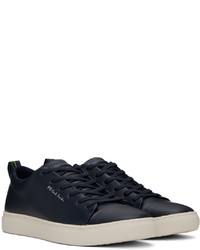 Baskets basses en cuir bleu marine Ps By Paul Smith