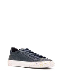 Baskets basses en cuir bleu marine Hide&Jack