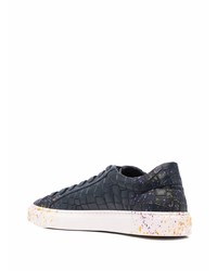 Baskets basses en cuir bleu marine Hide&Jack