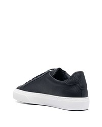 Baskets basses en cuir bleu marine Philipp Plein