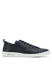 Baskets basses en cuir bleu marine PS Paul Smith