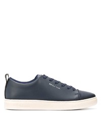 Baskets basses en cuir bleu marine PS Paul Smith