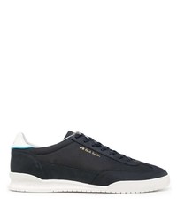 Baskets basses en cuir bleu marine PS Paul Smith