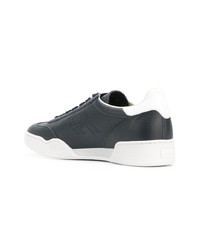 Baskets basses en cuir bleu marine Hogan