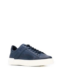 Baskets basses en cuir bleu marine Hogan