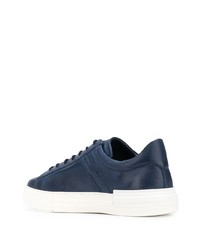 Baskets basses en cuir bleu marine Hogan