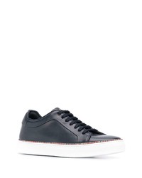 Baskets basses en cuir bleu marine Paul Smith