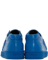 Baskets basses en cuir bleues Kenzo