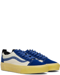 Baskets basses en cuir bleues Vans