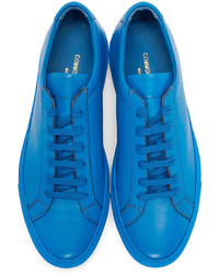 Baskets basses en cuir bleues Common Projects