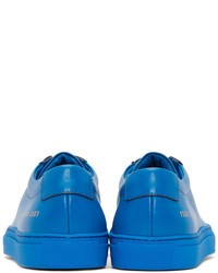 Baskets basses en cuir bleues Common Projects