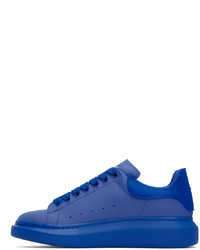 Baskets basses en cuir bleues Alexander McQueen