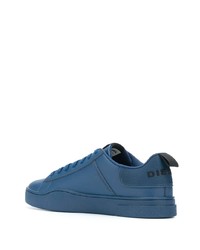 Baskets basses en cuir bleues Diesel