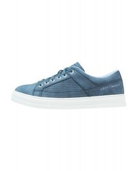 Baskets basses en cuir bleues Esprit