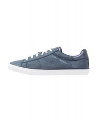 Baskets basses en cuir bleues Esprit