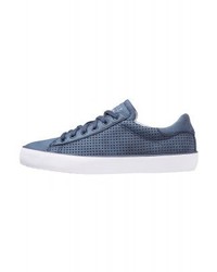 Baskets basses en cuir bleues Esprit