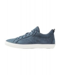 Baskets basses en cuir bleues Esprit