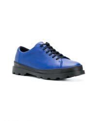 Baskets basses en cuir bleues Camper