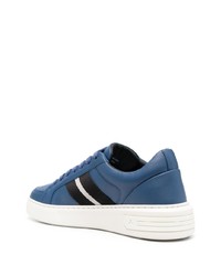 Baskets basses en cuir bleues Bally