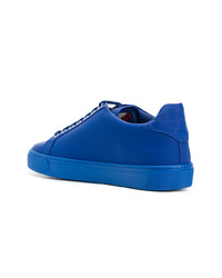 Baskets basses en cuir bleues Philipp Plein