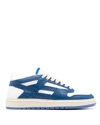 Baskets basses en cuir bleues Represent