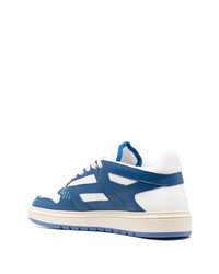 Baskets basses en cuir bleues Represent