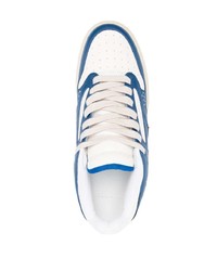 Baskets basses en cuir bleues Represent