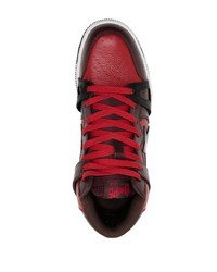 Baskets basses en cuir bordeaux A Bathing Ape