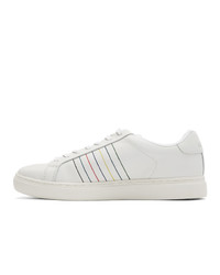 Baskets basses en cuir brodées blanches Ps By Paul Smith