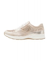 Baskets basses en cuir dorées Anna Field