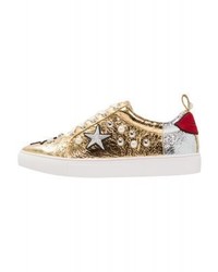 Baskets basses en cuir dorées KG by Kurt Geiger