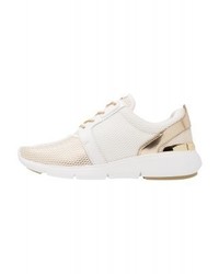 Baskets basses en cuir dorées Michael Kors