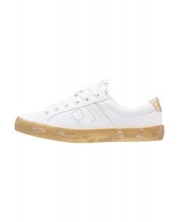 Baskets basses en cuir dorées Pepe Jeans