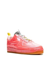 Baskets basses en cuir fuchsia Nike