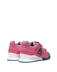 Baskets basses en cuir fuchsia Reebok